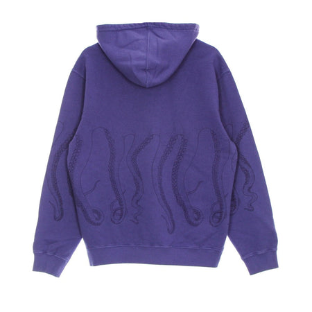 OCTOPUS Felpa Leggera Cappuccio Uomo Dyed Hoodie Ametista da uomo