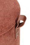 Pouf Katia contenitore struttura in MDF rivestimento in poliestere per interno set da 2
