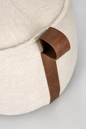 Pouf "Anila" struttura in MDF rivestimento in poliestere per interno