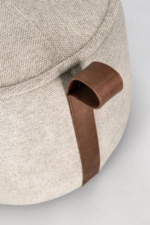 Pouf "Anila" struttura in MDF rivestimento in poliestere per interno