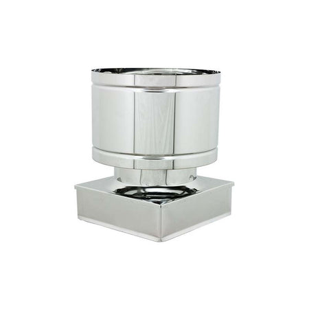 Fumaiolo da 32X52cm tipo botte 4 venti inox AISI 304 base rettangolare