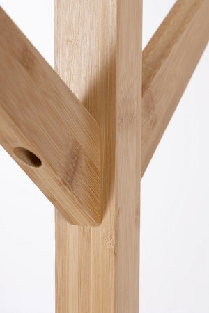 Appendiabiti "Cayden" in bambù naturale per arredamento