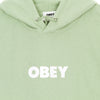 OBEY Felpa Leggera Cappuccio Uomo Bold Premium French Terry Hooded Sweat Cucumber da uomo