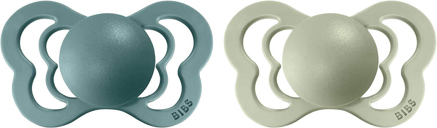 BIBS Couture Ciuccio Misura 2 (6-18 mesi), Island Sea/Sage