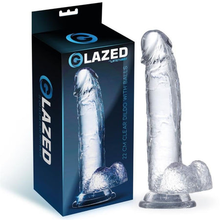 Dildo Jelly Trasparente Realistico Crystal Glazed 15,5cm