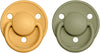 BIBS De Lux Ciuccio Misura 2 (6-18 mesi), Honey Bee / Olive