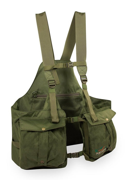 Marsupio trisacca da Caccia Suede Jungla, Verde, 18 Litri