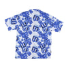 PROPAGANDA Camicia Manica Corta Uomo Dice Beach Shirt Blue/white da uomo