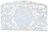 Biscottini Panchina Liberty in ghisa finitura bianca anticata 105x43x90 cm Robusta stabile
