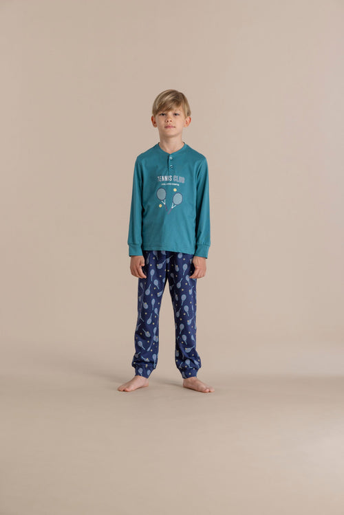 Pigiama bambino manica lunga 100% cotone – Noi di notte 2483