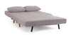Divano letto Walker 2 posti con rivestimento 100% poliestere per interno