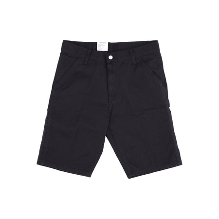 CARHARTT WIP Jeans Corto Uomo Ruck Single Knee Short Black Stone Washed da uomo
