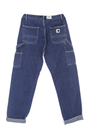 CARHARTT WIP Jeans Donna W Pierce Pant Blue Stone Washed da donna