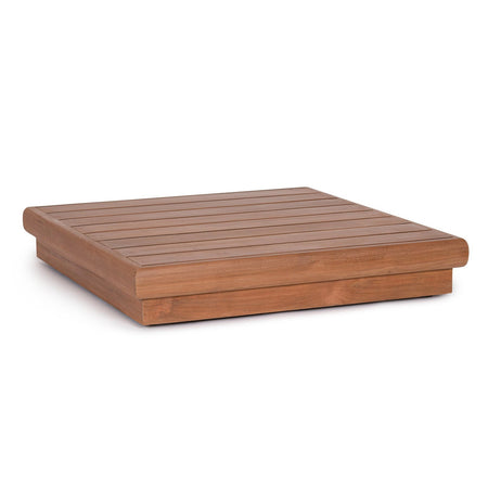 Tavolino "Delgada" struttura in teak per arredo casa 94 x 94 cm