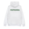 PROPAGANDA Felpa Leggera Cappuccio Uomo Logo Green Hoodie White/green da uomo