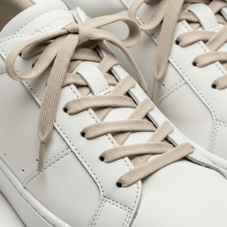 EcoPrice® Lacci Piatti da 4 mm per scarpe sportive e stivali - 2 Paia BEIGE