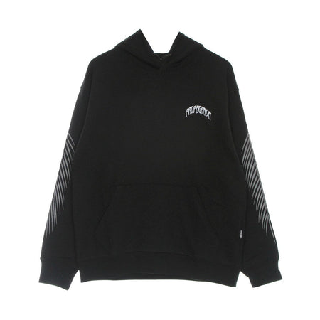 PROPAGANDA Felpa Leggera Cappuccio Uomo Panther Emroidery Hoodie Black da uomo