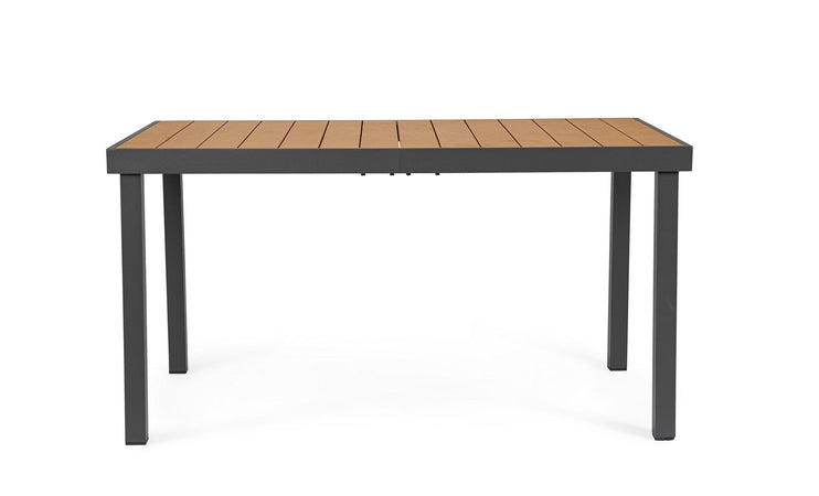 Tavolo "Niagara" struttura in alluminio verniciata a polvere piano in polywood per interni