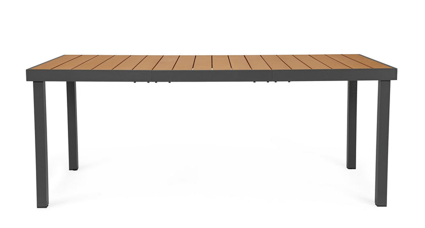 Tavolo "Niagara" struttura in alluminio verniciata a polvere piano in polywood per interni