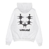 USUAL Felpa Leggera Cappuccio Uomo Og Hoodie White da uomo