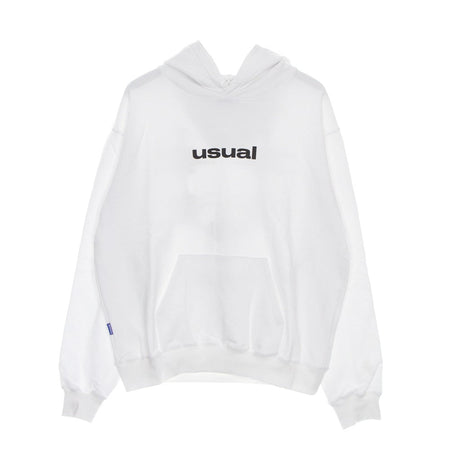 USUAL Felpa Leggera Cappuccio Uomo Og Hoodie White da uomo