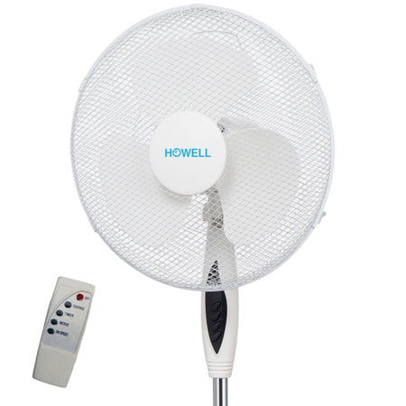 HOWELL VEP442MR Ventilatore A Piantana 45W Con Telecomando Pale Da 40cm