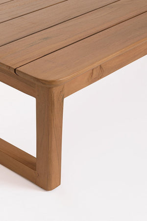 Tavolino "Evora" struttura in teak con finitura a base d'acqua per arredo casa