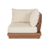 Salottino con cuscini Delgada in legno teak da giardino e veranda
