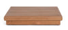 Tavolino Delgada struttura in teak per arredo casa 94 x 94 cm