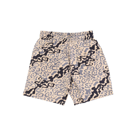 VISION OF SUPER Pantaloncino Uomo Allover Leopard Shorts Beige da uomo
