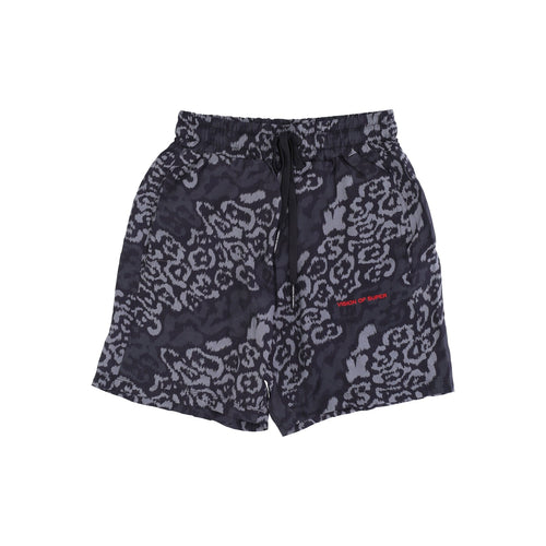 VISION OF SUPER Pantaloncino Uomo Allover Leopard Shorts Black da uomo