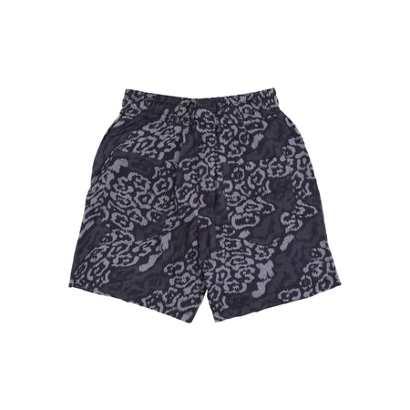 VISION OF SUPER Pantaloncino Uomo Allover Leopard Shorts Black da uomo