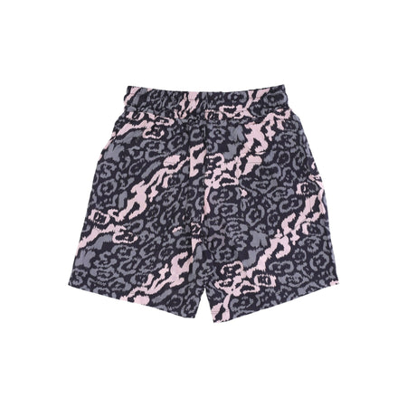 VISION OF SUPER Pantaloncino Uomo Allover Leopard Shorts Pink/grey da uomo