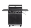 Barbecue a gas Aleandro con 5 bruciatori superfice di cottura in ghisa smaltata