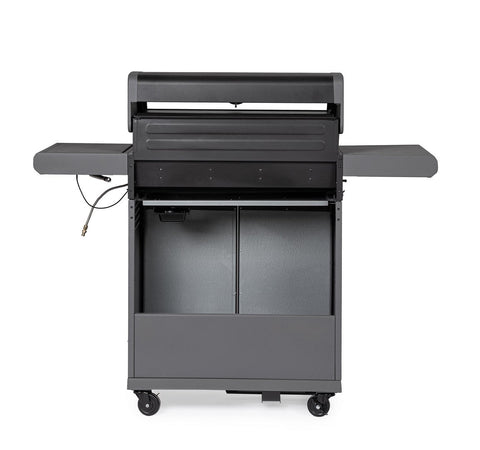 Barbecue a gas "Aleandro" con 5 bruciatori superfice di cottura in ghisa smaltata