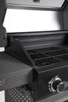 Barbecue a gas Aleandro con 5 bruciatori superfice di cottura in ghisa smaltata