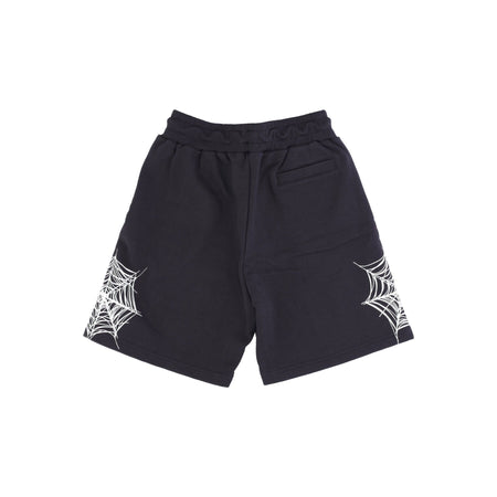 PHOBIA Pantalone Corto Tuta Uomo Cobweb Print Shorts Black/white da uomo
