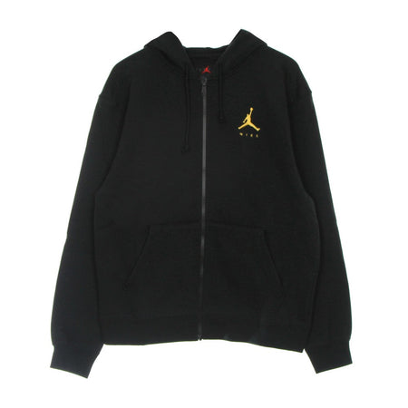 JORDAN Felpa Cappuccio Zip Uomo Jumpman Fleece Full-zip Black/pollen da uomo