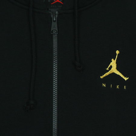 JORDAN Felpa Cappuccio Zip Uomo Jumpman Fleece Full-zip Black/pollen da uomo