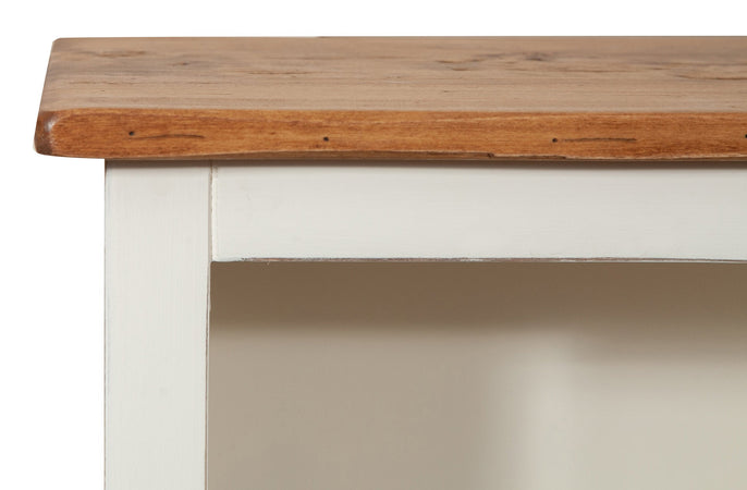 Biscottini Biscottini Libreria Country tiglio bianca anticata piano naturale 3 ripiani