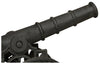 Biscottini Cannone ornamentale in fusione di ghisa L150xPR39xH65 cm finitura nera anticata