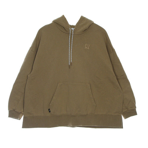 PUMA Felpa Leggera Cappuccio Donna Infuse Hoodie Tiger's Eye da donna
