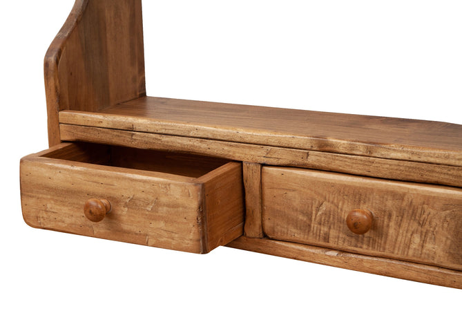 Biscottini Piattaia in legno massello di tiglio finitura naturale L53xPR20xH68 cm. Made in Italy