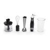 TELEFUNKEN Frullatore a Immersione 800W con Tritatutto da 500ml e Bicchiere da 700ml – Gambo e Lame in Acciaio Inox M07442
