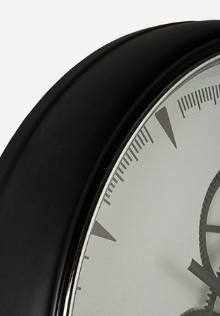 Orologio da parete "Engrenage" con ingranaggi in movimento Ø 50 cm