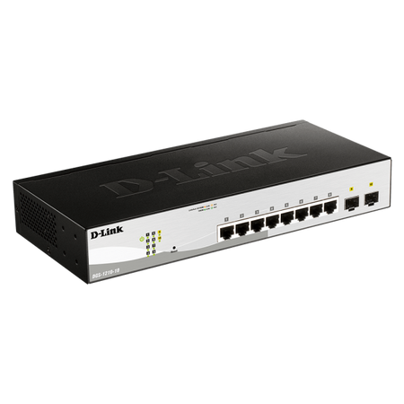 D-LINK SWITCH 8 PORTE GIGABIT + 2 PORTE SFP SMART+