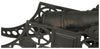 Biscottini Cannone ornamentale in fusione di ghisa L150xPR39xH65 cm finitura nera anticata