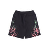 PHOBIA Pantalone Corto Tuta Uomo Lightning Shorts Black/red/green da uomo