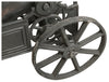 Biscottini Cannone ornamentale in fusione di ghisa L150xPR39xH65 cm finitura nera anticata