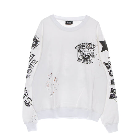 IHS Felpa Leggera Girocollo Uomo Choose Your Mask Sweatshirt White da uomo